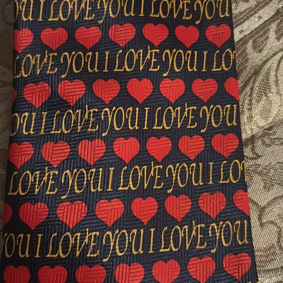 Festive Christmas Tree and Love Pattern Ties - Picture 3 of 6